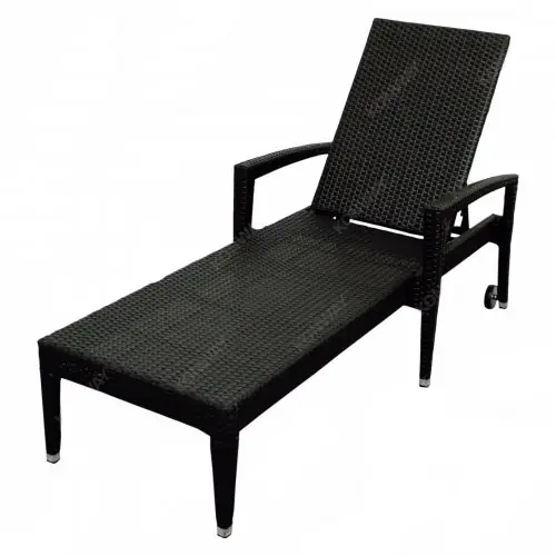 Aluminium Liege "MAUI" 73 x 102,5 x 200 cm schwarz Letzte Chance