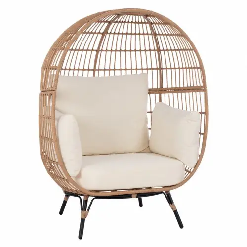 Allegra Sesselnest mit Wicker in beige 110x85x148 cm Sale