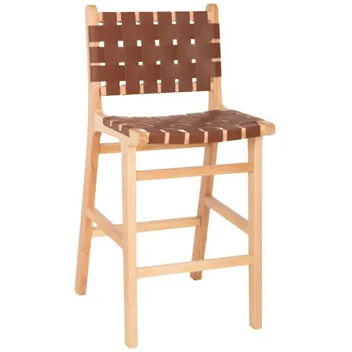 Sofort Bestellen BARHOCKER FELIPE MITTELHÖHEM TOON HOLZ IN NATURFARBE-BRAUN PU 45x47x94cm