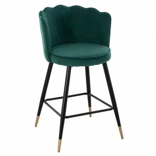 Top-Angebot MITTELHOHER HOCKER VESNA AUS GRÜNEM SAMT UND METALLGESTELL 50x50x90 cm