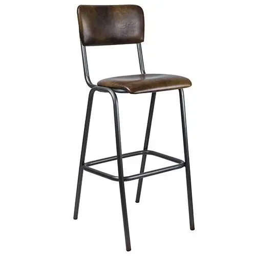 Heißes Angebot Barhocker "Skool Skai" aus Holz, Kunstleder und Metallgestell
