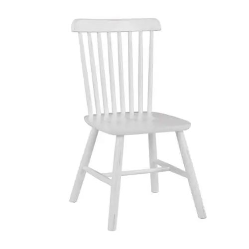 Holzstuhl Lucien in Antik-Weiß 48x54x86 cm Heißes Angebot
