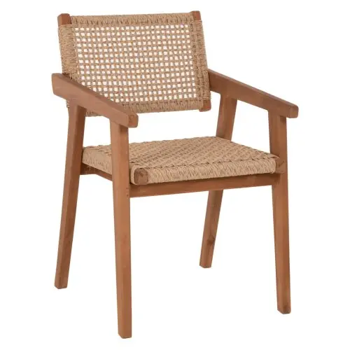 SESSEL MASSIVES TEAK NATUR 54x60x85 cm Knallerangebot
