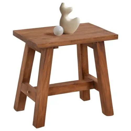 Preiswert BEISTELLTISCH/HOCKER MAHAGONIHOLZ IN NATÜRLICHER FARBE 49,5x24,5x45,5cm