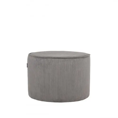 Neu Im Sortiment Hocker Tibo 55x55x40 cm Dunkelgraues Ribcord