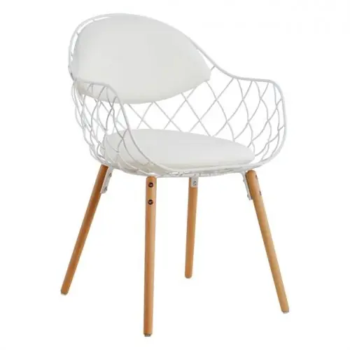 Designer Stuhl, Melia weiß Neu