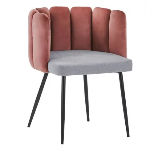 Cocktailsessel Payton in Rosé und Grau Letzte Chance