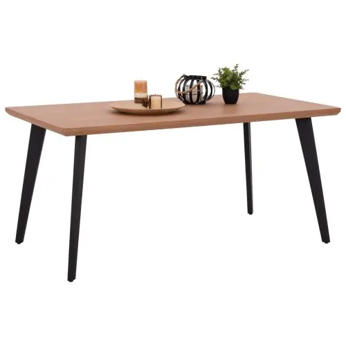 Beliebt ESSTISCH PLATTE MDF EICHE HOLZFURNIER RUSTIKALER STIL 40MM DICK 160x90x75 cm WW9301.01