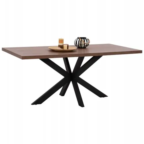 Bestseller ESSTISCH MIT NUSSBAUM-FINISH, RUSTIKALER STIL 180x90x75cm WW9311.02
