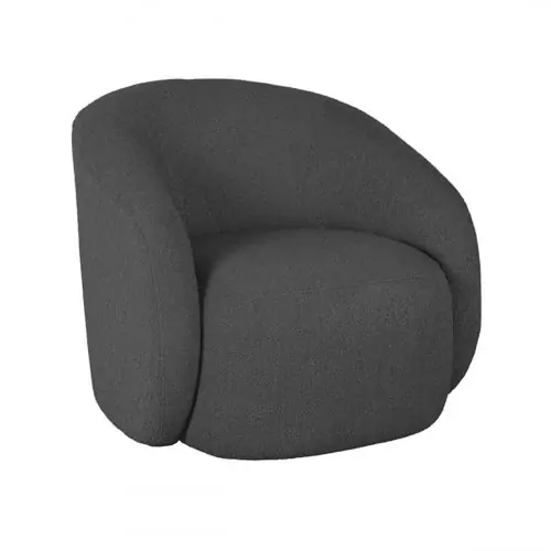 Neu Im Sortiment "Alby" Sessel aus anthrazit Boucle