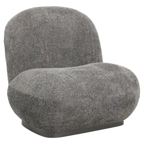SESSEL GRAU BOUCLE STOFF 85x82x77Hcm Letzte Chance