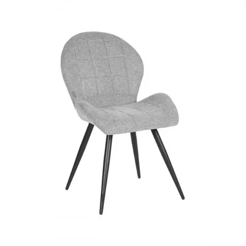 Esszimmerstuhl Sil 51x64x87 cm Zinkgewebe | Schwarzes Metall Markenprodukt