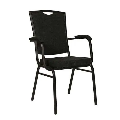 Schnäppchen Bankett Stapelsessel "Selectstack 320" aus Metall in schwarz