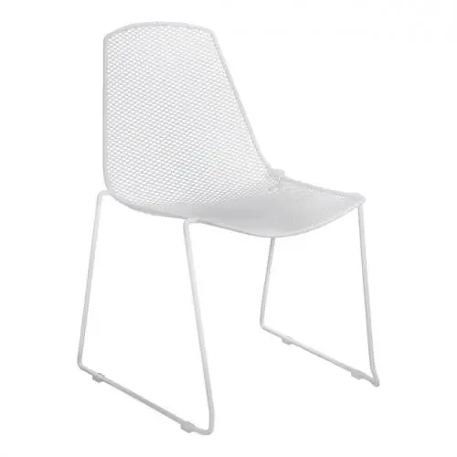 Metall Stuhl WIRE Möbeldesign | In Weiß Begrenztes Angebot