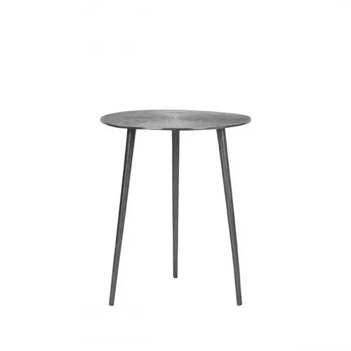 Beistelltisch Nobby 40x40x50 cm Antikes Eschenmetall Echt