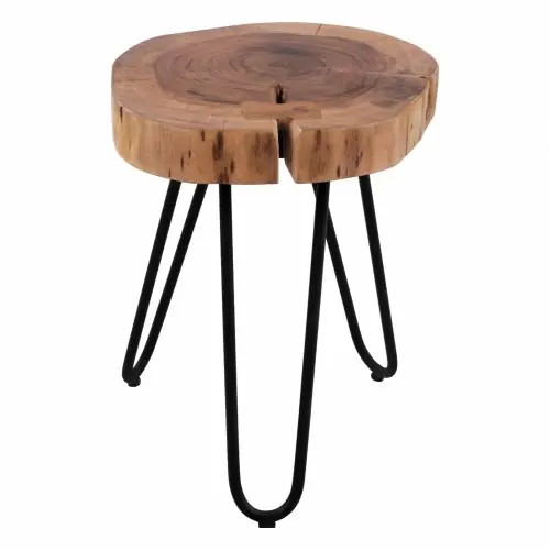 Wochenendangebot TISCH-HOCKER "OSLO" AUS MASSIVEM AKAZIENHOLZ 35x35x42 cm