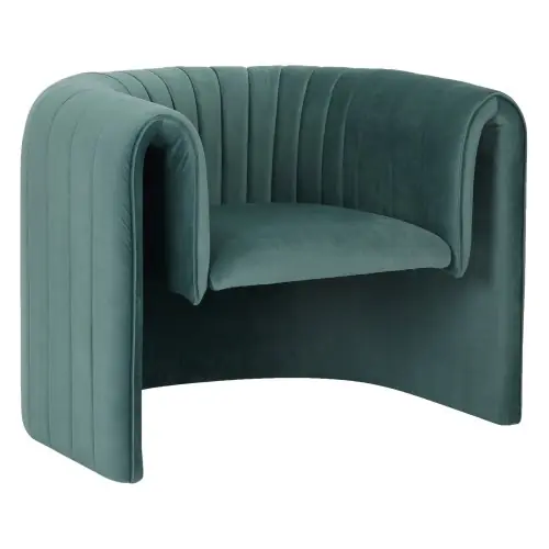 Zertifiziert SESSEL METALLGESTELL-MINZFARBENDEM SAMT 92x74x69Hcm