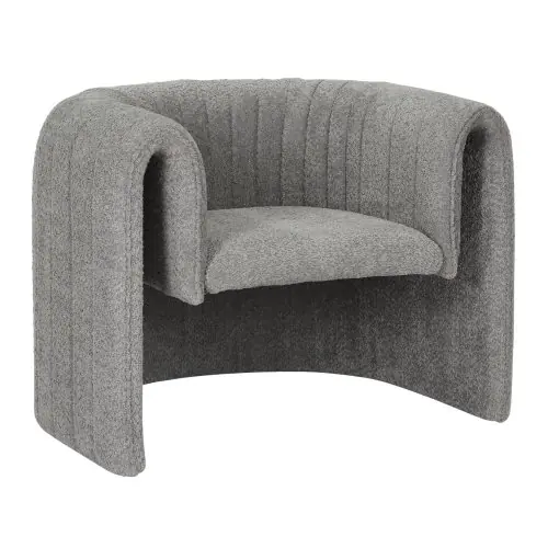 Bestseller SESSEL METALLGESTELL-GRAUER STOFF 92x74x69Hcm