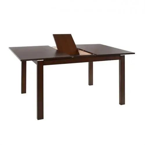 Esstisch SERINE mit Verlängerung 120 + 30Χ80Χ75cm. in Holz Walnuss Neu Im Sortiment