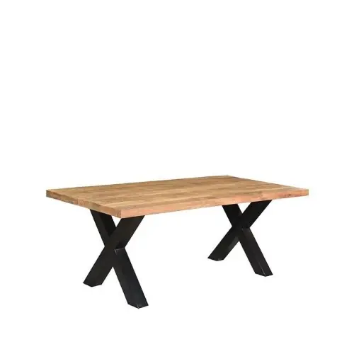 Letzte Chance Esstisch ZINO aus massivem Mangoholz 240x100x76 cm | Baumstamm Möbel