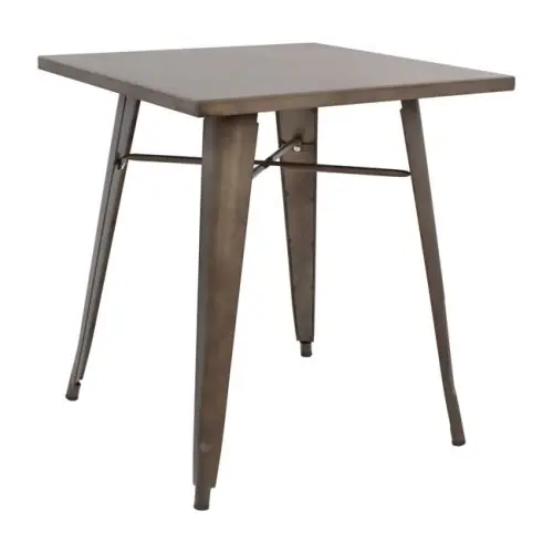 Schnäppchen Metallischer Tisch in Rusty Farbe 70x70x76cm