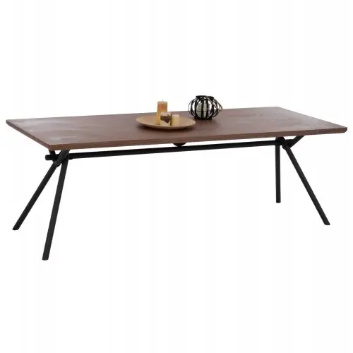 ESSTISCH AUS WALNUSSFURNIER IM RUSTIKALEN STIL WW9303.02 220x90x75 cm Ausverkauf