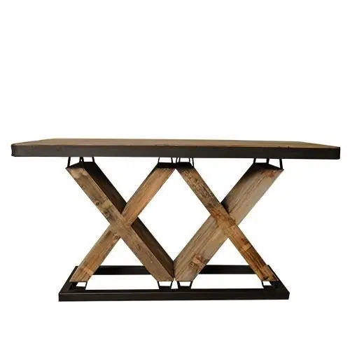 Tisch "Mammut" 200cm breit aus Kiefernholz mit Metallgestell Knallerangebot