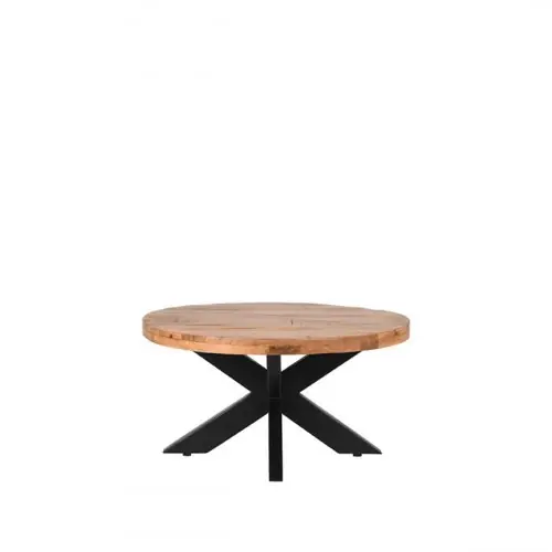 Bestseller Esstisch ZIGGY aus massivem Mangoholz 80x80x43 cm | Baumstamm Möbel