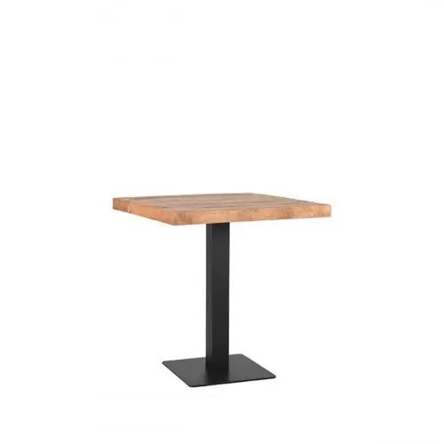 Esstisch Restaurant 70 x 70 cm Rechteck Rough Mango-Holz/Metall LABEL51 Direktkauf