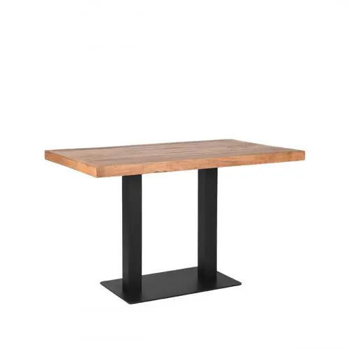 Preisknaller Esstisch Restaurant 120 x 70 cm Rechteck Rough Mango-Holz/Metall
