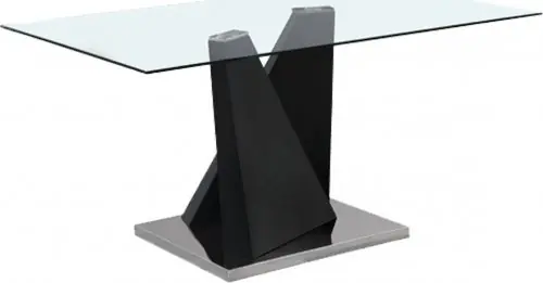 Rabatt Lord Zebrano Glastisch 150X90X75 cm mit Metallgestell