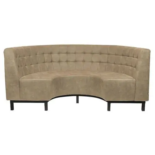 Viggo Sitzbank Halbrund 198 cm in Farbe creme taupe Sichere Zahlung