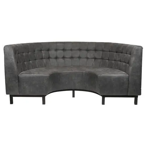 Super-Preis Viggo Sitzbank Halbrund 198 cm in Farbe Anthrazit