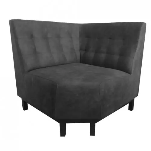 Viggo Eck-Sitzbank 85x85 cm in Farbe Anthrazit Abverkauf