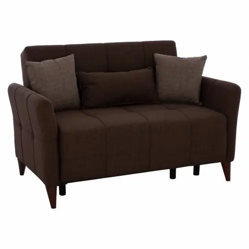 Echt SOFA "GALILEO" 2 SITZER IN BRAUN 150x95,5x88 cm