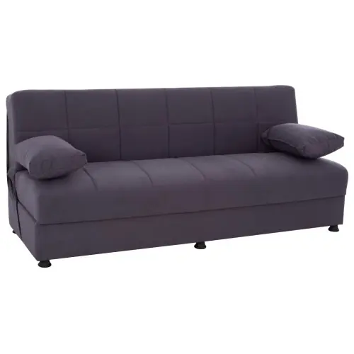 Billig 3-Sitzer Schlaf-Sofa EGE mit Stauraum | In Grau