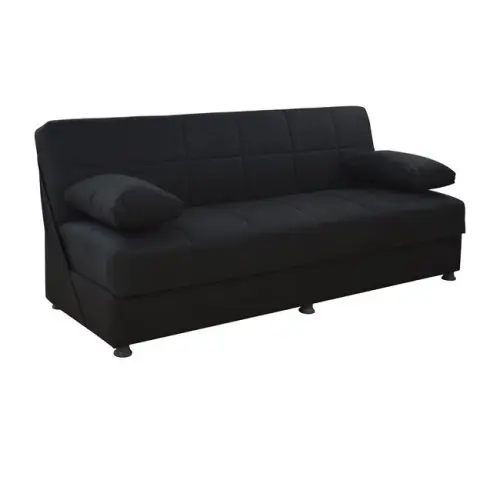 3-Sitzer Schlaf-Sofa EGE mit Stauraum | In Schwarz Top-Angebot