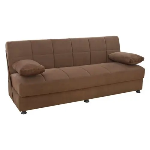Neue Kollektion 3-Sitzer Schlaf-Sofa EGE mit Stauraum | In Braun
