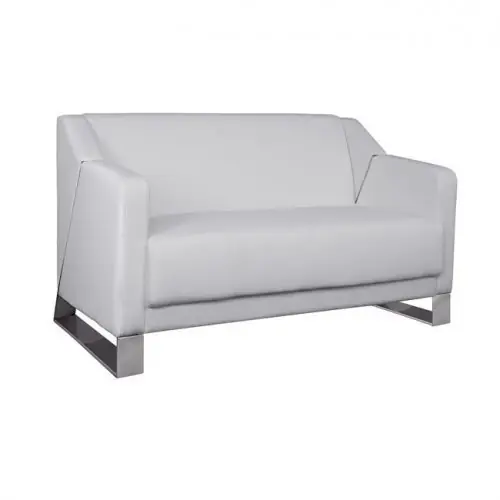 "Kizzy" 2-Sitzer Sofa, in weiß Preisknaller