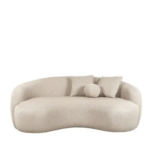 Saisonangebot 2-Sitzer Sofa "Nesso" in beigem Boucle