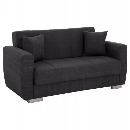 2-Sitzer-Schlafsofa in grau, 180x84x88 cm Expressversand