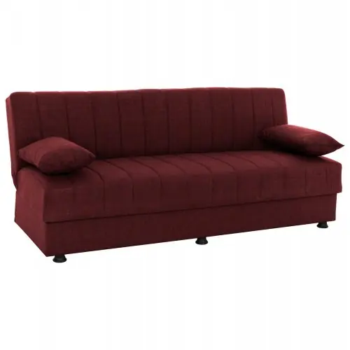 Jetzt Kaufen SCHLAFSOFA "ANDRI" 3-SITZER ROT 180x72x77 cm