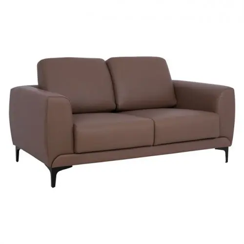 Sofa 2-Sitzer "Kenzie" mit braunem PU 142x81x81 cm Sofort Bestellen