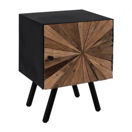 Beliebt URBAN Nachttisch AUS MASSIVHOLZ & METALL 43Χ33Χ56