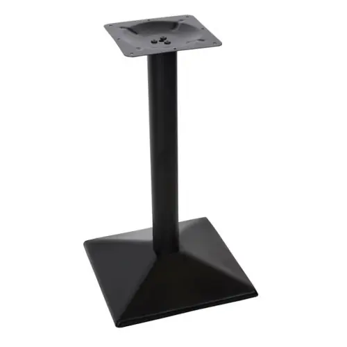 Schwarzes Tischuntergestell mit Pyramidensockel 41x41x72 cm Abverkauf