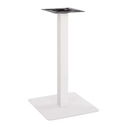 Tischuntergestell aus mattweißem Metall 40x40x72cm Begrenztes Angebot