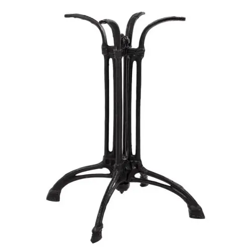Schneller Versand Tischuntergestell aus schwarzem Gusseisen 57x57xH72 cm