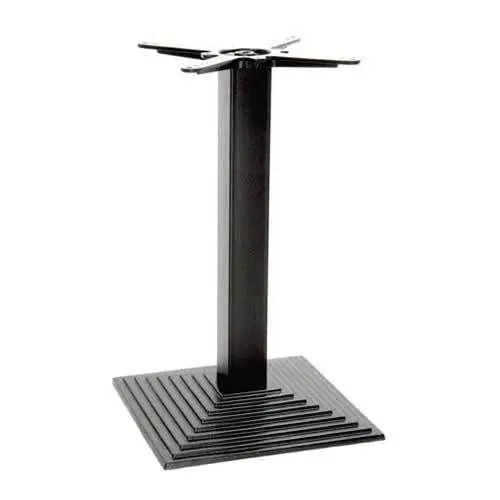 Versand Am Gleichen Tag Tischuntergestell "Cardiff Square" aus Gusseisen 72cm Höhe in Schwarz
