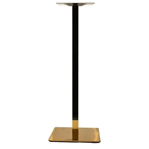 Markenware Tischuntergestell "Dados" aus Stahl 110cm Höhe aus schwarz und gold
