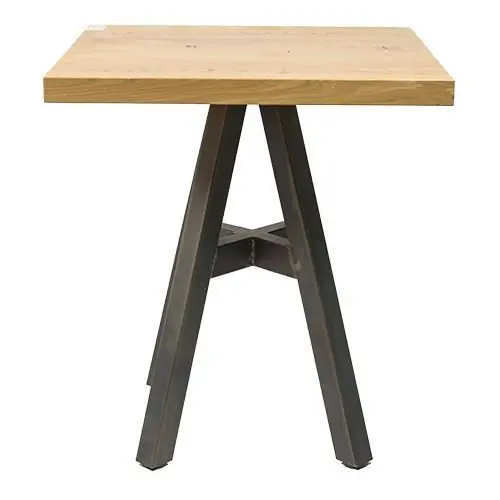 Tischuntergestell "Portland" aus Stahl 73cm Höhe in Industrie Farbe Begrenztes Angebot